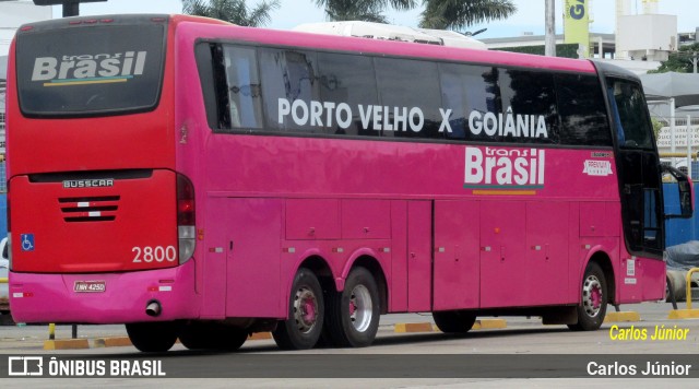 Trans Brasil > TCB - Transporte Coletivo Brasil 2800 na cidade de Goiânia, Goiás, Brasil, por Carlos Júnior. ID da foto: 10772777.