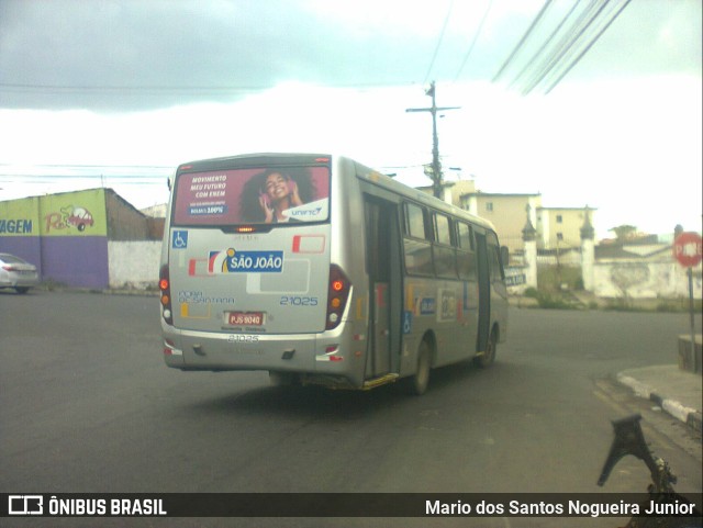 Auto Ônibus São João 21025 na cidade de Feira de Santana, Bahia, Brasil, por Mario dos Santos Nogueira Junior. ID da foto: 10771923.