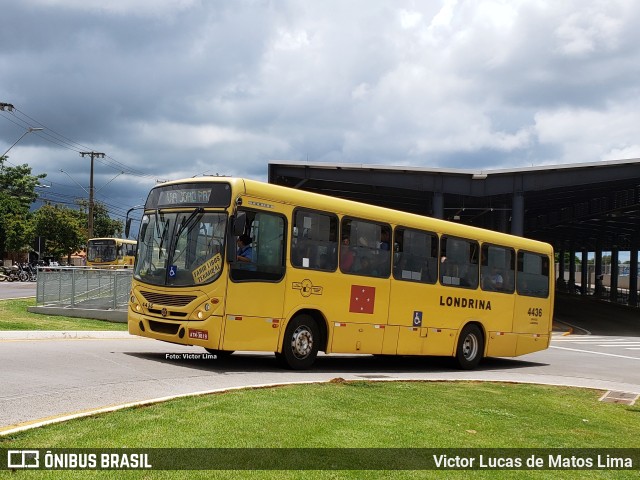 TCGL - Transportes Coletivos Grande Londrina 4436 na cidade de Londrina, Paraná, Brasil, por Victor Lucas de Matos Lima. Número da foto: #10772882.