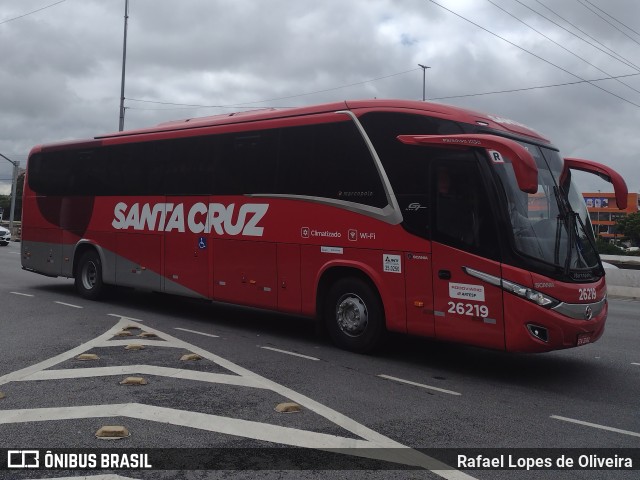 Viação Santa Cruz 26219 na cidade de São Paulo, São Paulo, Brasil, por Rafael Lopes de Oliveira. ID da foto: 10773406.