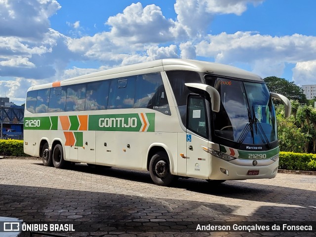 Empresa Gontijo de Transportes 21290 na cidade de Uberlândia, Minas Gerais, Brasil, por Anderson Gonçalves da Fonseca. ID da foto: 10770124.