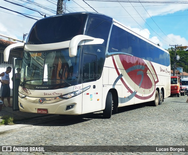 Vera Cruz Transporte e Turismo 2630 na cidade de Porto Seguro, Bahia, Brasil, por Lucas Borges . ID da foto: 10772419.