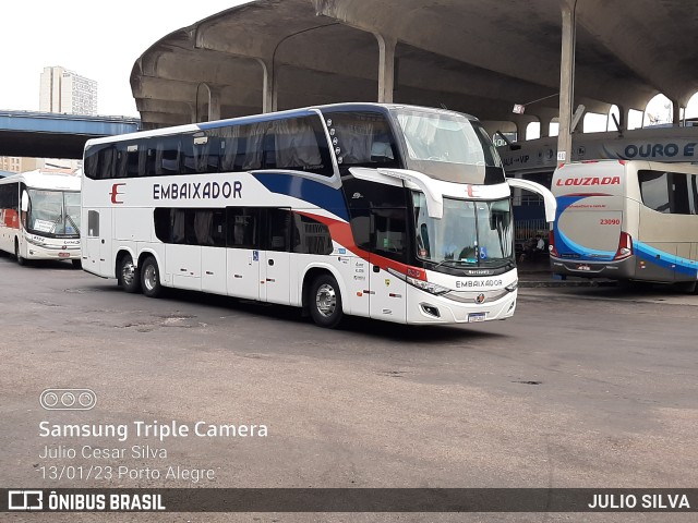 Expresso Embaixador 609 na cidade de Porto Alegre, Rio Grande do Sul, Brasil, por JULIO SILVA. ID da foto: 10773089.