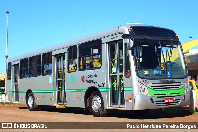 TCCC - Transporte Coletivo Cidade Canção 6401 na cidade de Maringá, Paraná, Brasil, por Paulo Henrique Pereira Borges. Número da foto: #10772888.