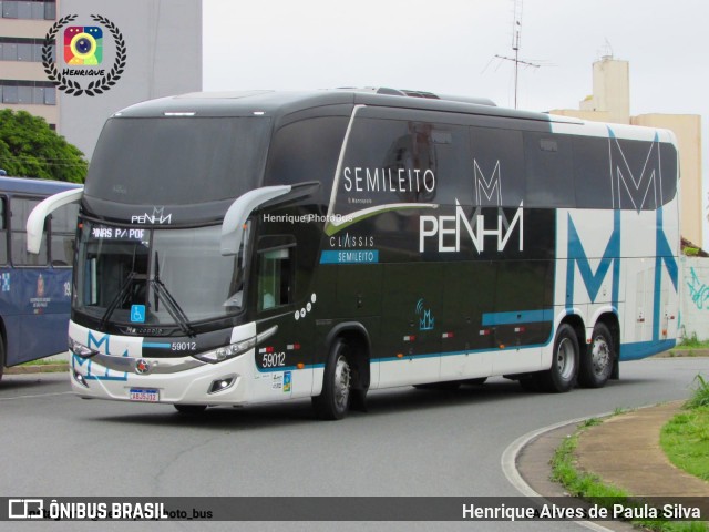 Empresa de Ônibus Nossa Senhora da Penha 59012 na cidade de Campinas, São Paulo, Brasil, por Henrique Alves de Paula Silva. Número da foto: #10770830.