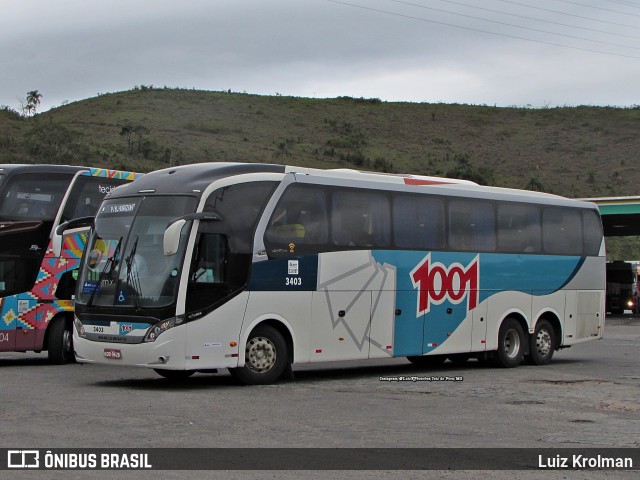 Auto Viação 1001 3403 na cidade de Juiz de Fora, Minas Gerais, Brasil, por Luiz Krolman. ID da foto: 10776396.