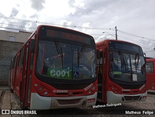 Companhia Coordenadas de Transportes 90087 na cidade de Ribeirão das Neves, Minas Gerais, Brasil, por Matheus  Felipe. ID da foto: 10776618.