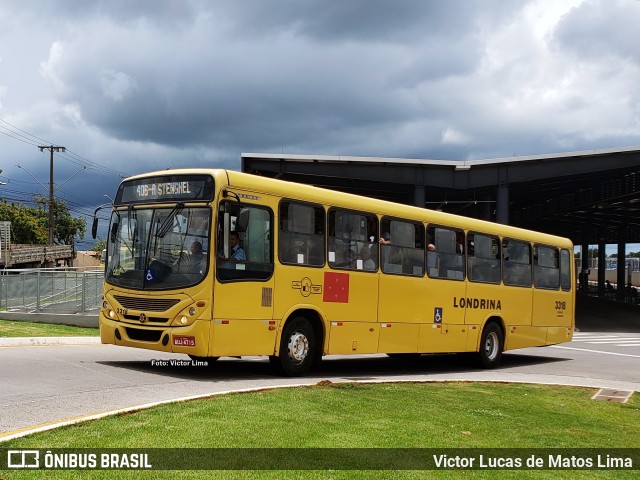TCGL - Transportes Coletivos Grande Londrina 3318 na cidade de Londrina, Paraná, Brasil, por Victor Lucas de Matos Lima. Número da foto: #10775209.