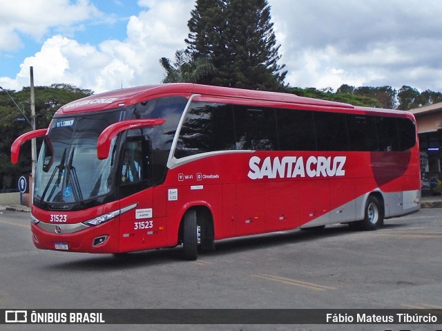 Viação Santa Cruz 31523 na cidade de Três Corações, Minas Gerais, Brasil, por Fábio Mateus Tibúrcio. Número da foto: #10775076.