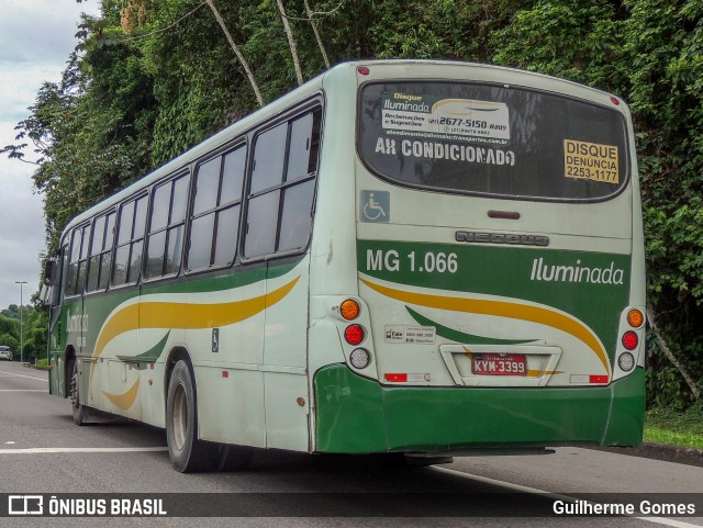 Transporte e Turismo Iluminada MG 1.066 na cidade de Magé, Rio de Janeiro, Brasil, por Guilherme Gomes. Número da foto: #10775329.