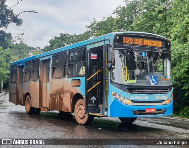 Companhia Coordenadas de Transportes 90206 na cidade de Contagem, Minas Gerais, Brasil, por Juliano Felipe. ID da foto: 10774911.