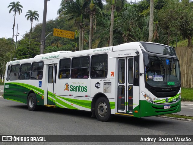 Viação Piracicabana Santos 4223 na cidade de Santos, São Paulo, Brasil, por Andrey  Soares Vassão. Número da foto: #10776647.