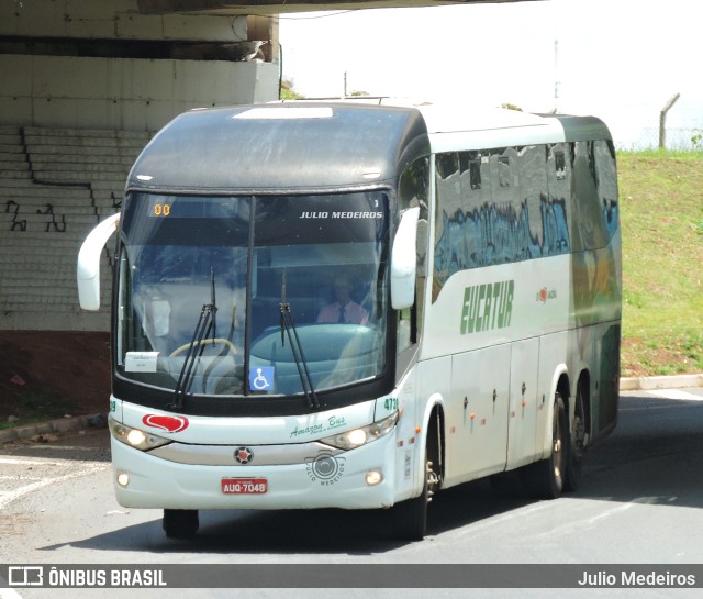 Eucatur - Empresa União Cascavel de Transportes e Turismo 4739 na cidade de Campinas, São Paulo, Brasil, por Julio Medeiros. ID da foto: 10774623.