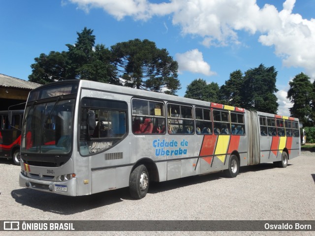 Viação Transmil 2840-1 na cidade de Curitiba, Paraná, Brasil, por Osvaldo Born. ID da foto: 10775047.