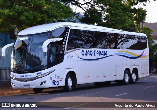 Viação Ouro e Prata 709 na cidade de Toledo, Paraná, Brasil, por Vicente de Paulo Alves. ID da foto: 10775730.