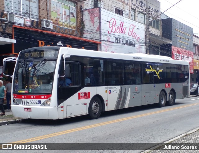 Next Mobilidade - ABC Sistema de Transporte 5302 na cidade de Santo André, São Paulo, Brasil, por Juliano Soares. Número da foto: #10774844.