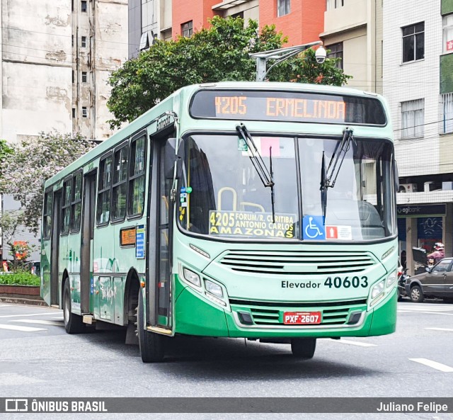 Urca Auto Ônibus 40603 na cidade de Belo Horizonte, Minas Gerais, Brasil, por Juliano Felipe. Número da foto: #10774962.
