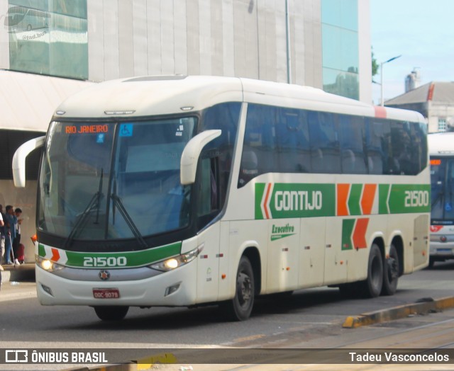 Empresa Gontijo de Transportes 21500 na cidade de Rio de Janeiro, Rio de Janeiro, Brasil, por Tadeu Vasconcelos. Número da foto: #10774485.