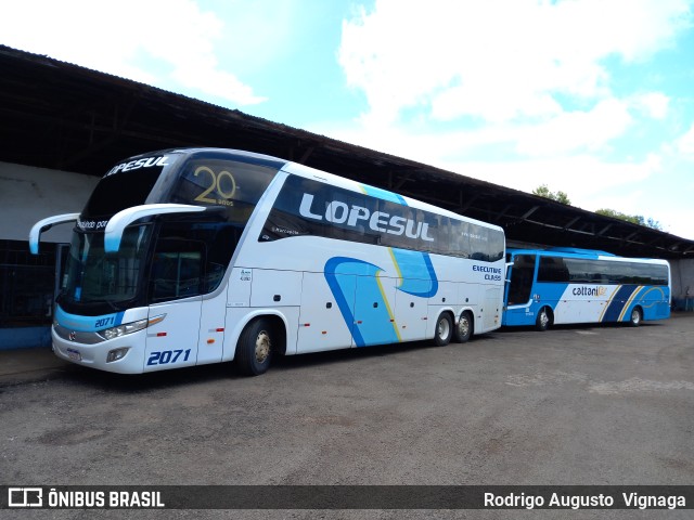 LopeSul Transportes - Lopes e Oliveira Transportes e Turismo - Lopes Sul 2071 na cidade de Pato Branco, Paraná, Brasil, por Rodrigo Augusto  Vignaga. Número da foto: #10775042.