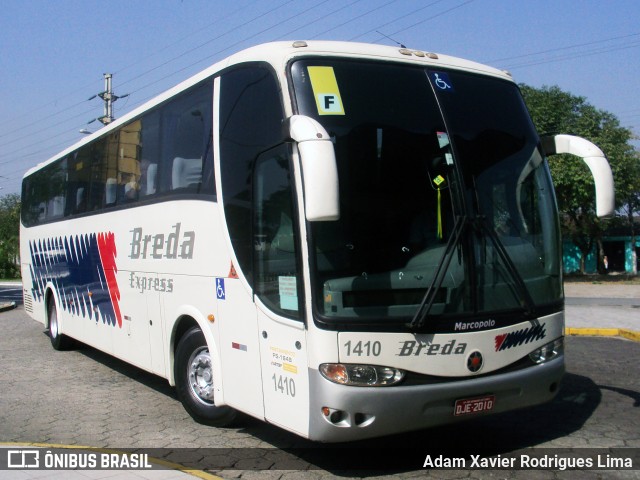 Breda Transportes e Serviços 1410 na cidade de Cubatão, São Paulo, Brasil, por Adam Xavier Rodrigues Lima. ID da foto: 10778739.