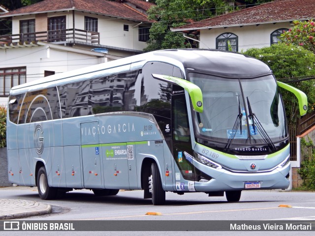 Viação Garcia 82189 na cidade de Joinville, Santa Catarina, Brasil, por Matheus Vieira Mortari. ID da foto: 10780177.