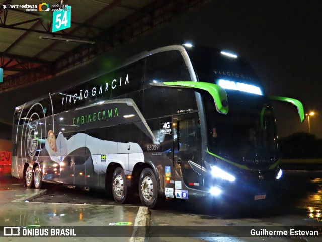 Viação Garcia 86059 na cidade de Londrina, Paraná, Brasil, por Guilherme Estevan. ID da foto: 10779297.