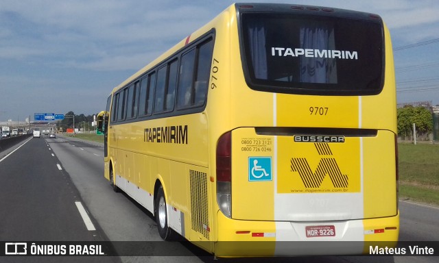 Viação Itapemirim 9707 na cidade de São Paulo, São Paulo, Brasil, por Mateus Vinte. ID da foto: 10779414.