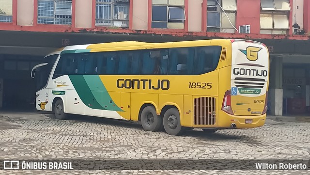 Empresa Gontijo de Transportes 18525 na cidade de Governador Valadares, Minas Gerais, Brasil, por Wilton Roberto. ID da foto: 10779921.