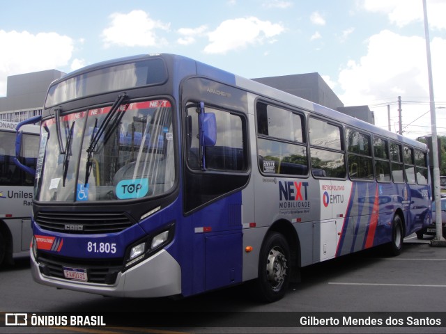 Next Mobilidade - ABC Sistema de Transporte 81.805 na cidade de Barueri, São Paulo, Brasil, por Gilberto Mendes dos Santos. ID da foto: 10777588.