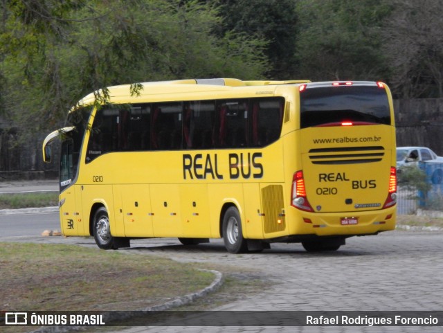 Expresso Real Bus 0210 na cidade de João Pessoa, Paraíba, Brasil, por Rafael Rodrigues Forencio. Número da foto: #10779572.