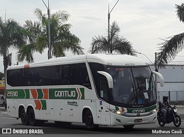 Empresa Gontijo de Transportes 21590 na cidade de Feira de Santana, Bahia, Brasil, por Matheus Cauã. ID da foto: 10778664.