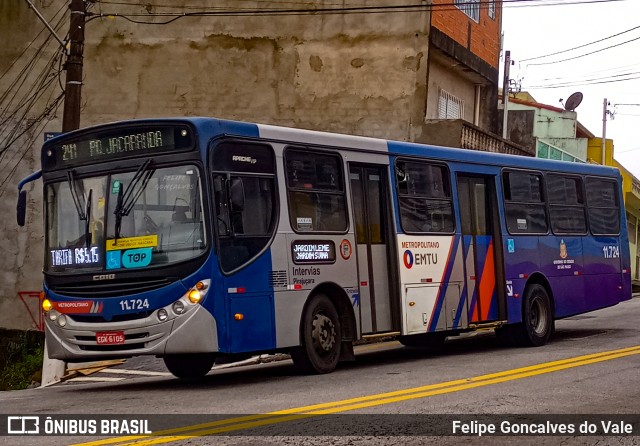 Viação Pirajuçara 11.724 na cidade de Taboão da Serra, São Paulo, Brasil, por Felipe Goncalves do Vale. Número da foto: #10777630.