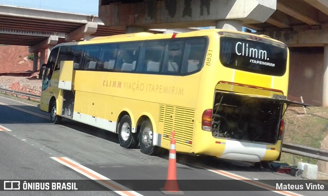 Viação Itapemirim 8831 na cidade de São Paulo, São Paulo, Brasil, por Mateus Vinte. ID da foto: 10779425.