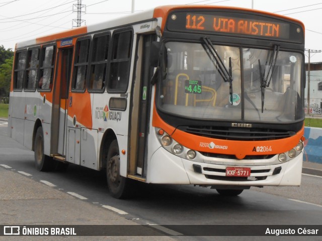 Viação Mirante A02064 na cidade de Nova Iguaçu, Rio de Janeiro, Brasil, por Augusto César. Número da foto: #10779340.