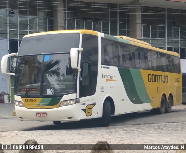 Empresa Gontijo de Transportes 12850 na cidade de Cachoeiro de Itapemirim, Espírito Santo, Brasil, por Marcos Ataydes. N. Número da foto: #10780031.