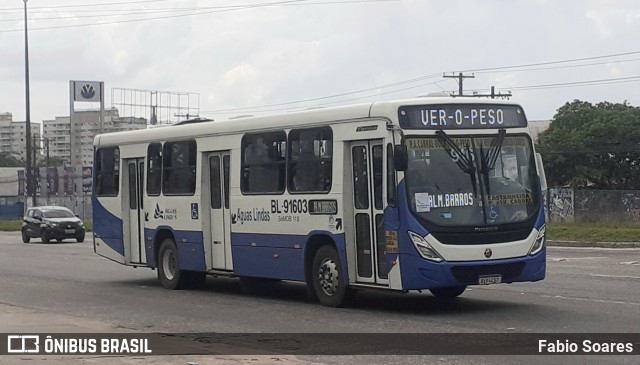 Transportes Águas Lindas BL-91603 na cidade de Ananindeua, Pará, Brasil, por Fabio Soares. ID da foto: 10778845.