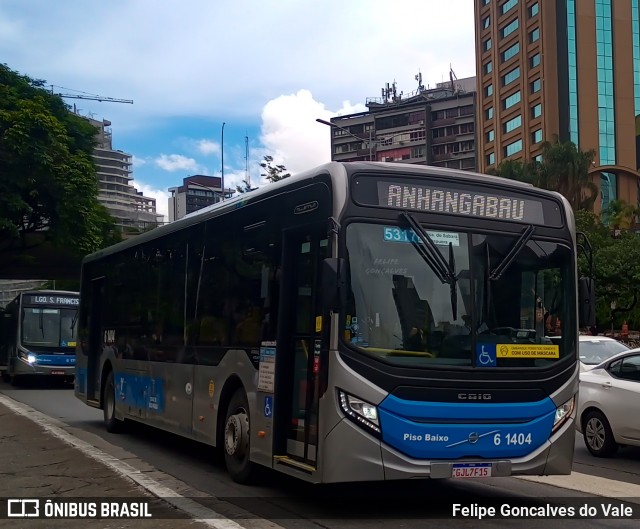 Viação Grajaú S.A. 6 1404 na cidade de São Paulo, São Paulo, Brasil, por Felipe Goncalves do Vale. ID da foto: 10777616.