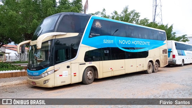 Viação Novo Horizonte 525511 na cidade de Brejolândia, Bahia, Brasil, por Flávio  Santos. ID da foto: 10778780.