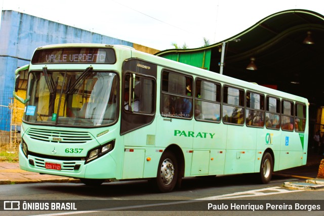 Viação Paraty 6357 na cidade de Araraquara, São Paulo, Brasil, por Paulo Henrique Pereira Borges. Número da foto: #10780646.