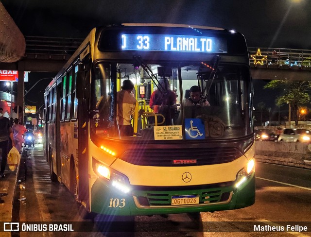 Transportes Cidade do Natal 6 103 na cidade de Natal, Rio Grande do Norte, Brasil, por Matheus Felipe. Número da foto: #10780624.