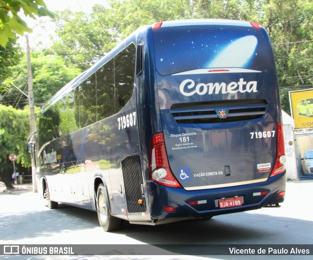 Viação Cometa 719607 na cidade de São Roque, São Paulo, Brasil, por Vicente de Paulo Alves. ID da foto: 10778987.