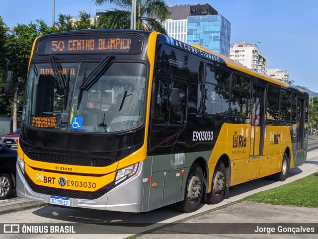 Mobi Rio E903030 na cidade de Rio de Janeiro, Rio de Janeiro, Brasil, por Jorge Gonçalves. Número da foto: #10778745.