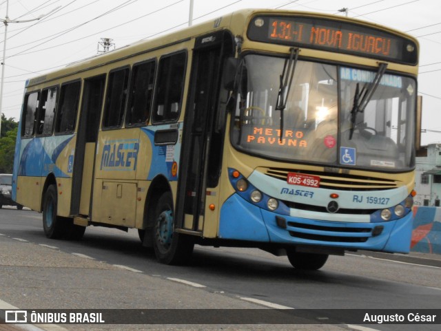 Master Transportes Coletivos de Passageiros RJ 159.127 na cidade de Nova Iguaçu, Rio de Janeiro, Brasil, por Augusto César. Número da foto: #10779337.