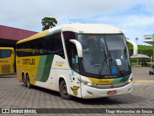 Empresa Gontijo de Transportes 19090 na cidade de João Monlevade, Minas Gerais, Brasil, por Tiago Wenceslau de Souza. Número da foto: #10782844.