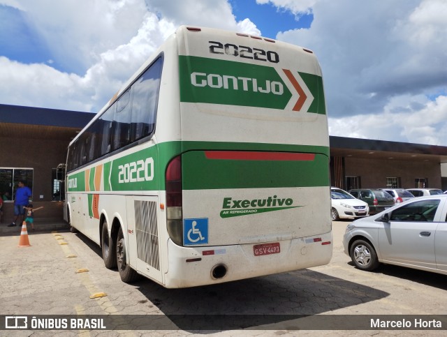Empresa Gontijo de Transportes 20220 na cidade de Passos, Minas Gerais, Brasil, por Marcelo Horta. Número da foto: #10782609.