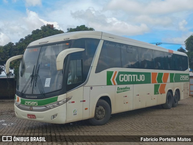 Empresa Gontijo de Transportes 21585 na cidade de Vitória da Conquista, Bahia, Brasil, por Fabrício Portella Matos. ID da foto: 10781670.