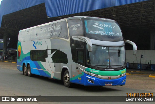 Rio Novo Transportes e Turismo 8200 na cidade de São Luís, Maranhão, Brasil, por Leonardo Costa. Número da foto: #10782790.