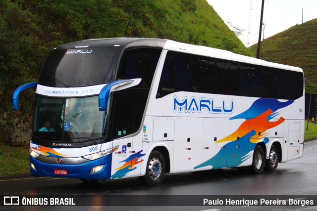 Marlu Turismo 808 na cidade de Resende, Rio de Janeiro, Brasil, por Paulo Henrique Pereira Borges. ID da foto: 10783410.