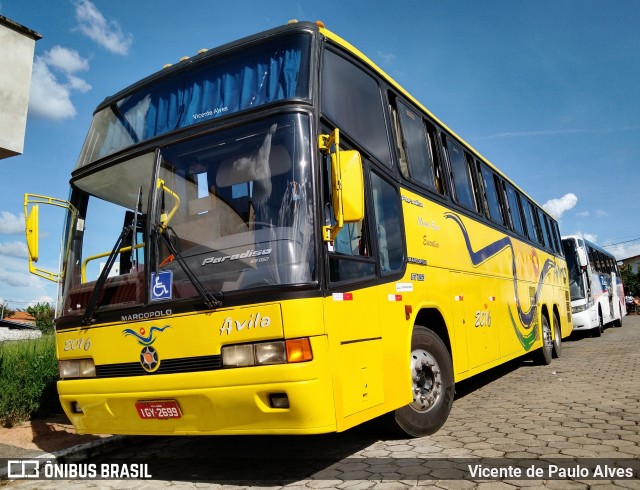 Viação Ávila 2016 na cidade de Itapecerica, Minas Gerais, Brasil, por Vicente de Paulo Alves. ID da foto: 10783478.