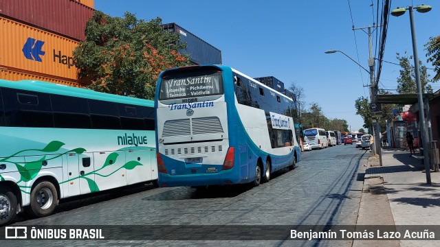 TranSantin JTGV66 na cidade de Estación Central, Santiago, Metropolitana de Santiago, Chile, por Benjamín Tomás Lazo Acuña. ID da foto: 10781325.